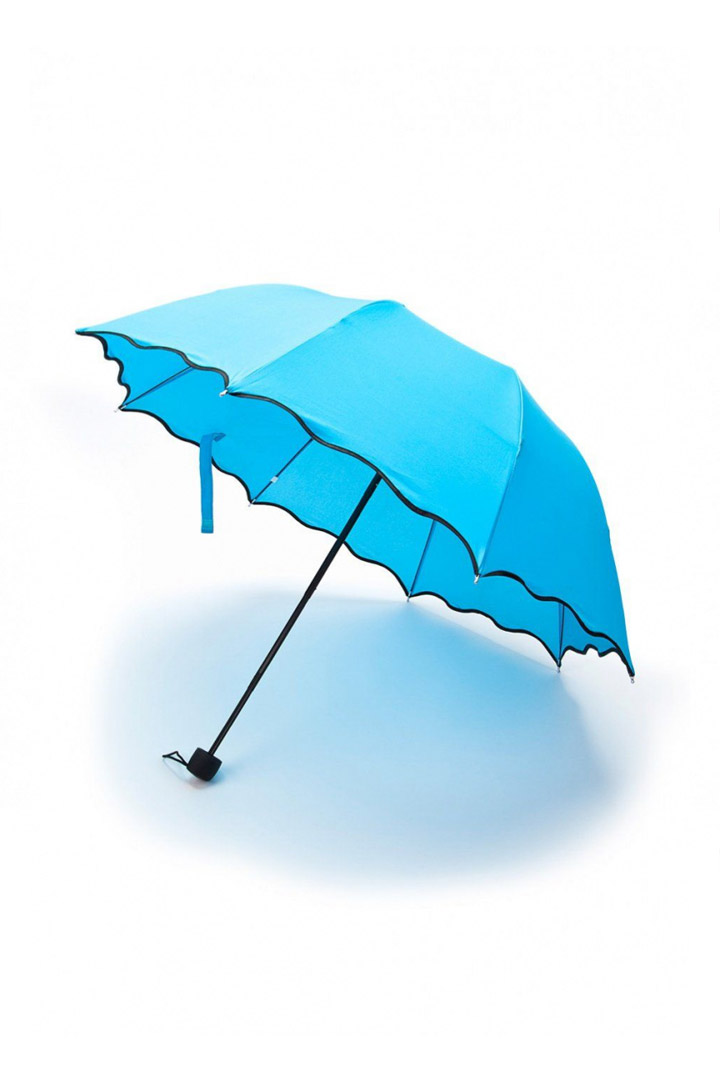 Фото товара 16825, зонт с проявляющимся рисунком, голубой