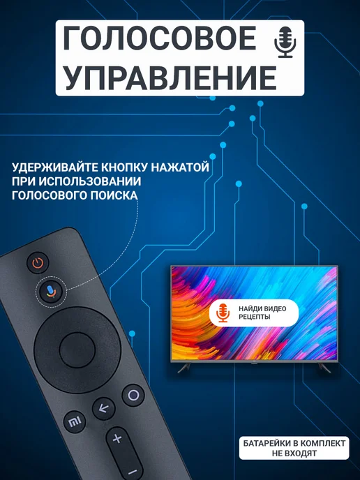 Фото товара 25647, пульт xiaomi для телевизоров и приставок